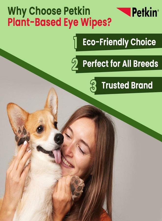 بيتكين مناديل بيتكين النباتية للعناية بالعيون هي حل لطيف وفعال للحفاظ على نظافة عيون حيوانك الأليف. 80 منديلًا، 18 سم × 12 سم - Image 4